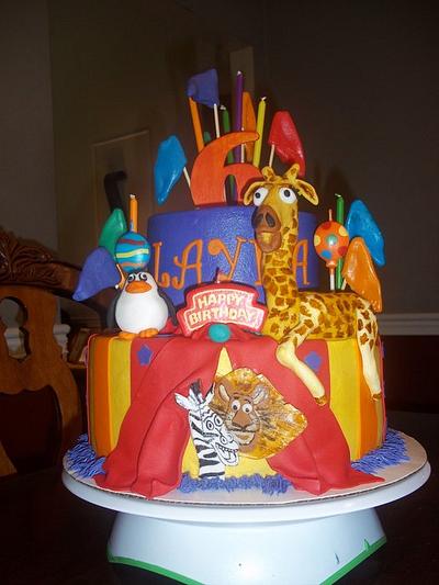 Madagascar 3 birthday cake - Cake by Jackie
