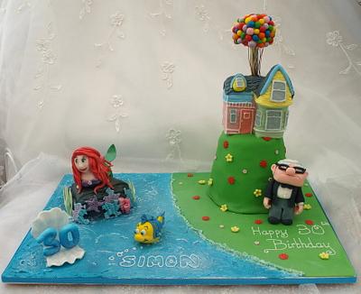 Little Mermaid & Up combo - Cake by Cakes By Heather Jane