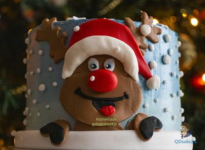 Rudolph the red  noosed reindeer - Cake by Gebakshoekje
