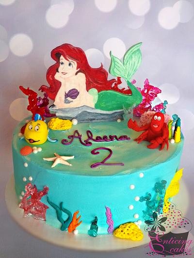 Sweet lil Mermaid - Cake by Enticing Cakes Inc.
