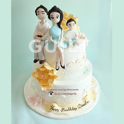 Yellow Peony - Cake by Guilt Desserts