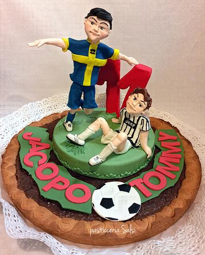 Football cake  - Cake by barbara Saliprandi