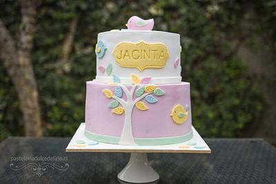 Christening Girl Cake - Cake by Dulce Delirio