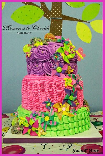 Pinwheel Cake - Cake by Tiffany Palmer