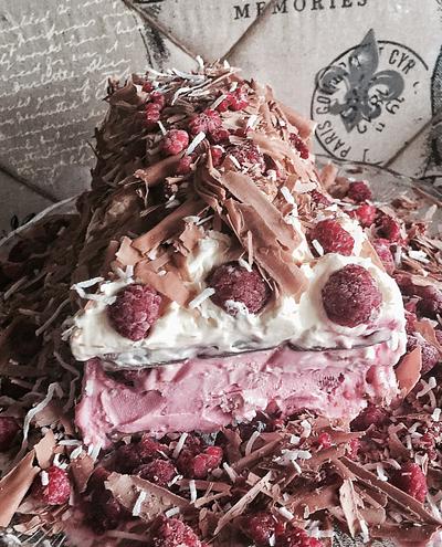 Raspberry ice cream cake  - Cake by Inspired Sweetness
