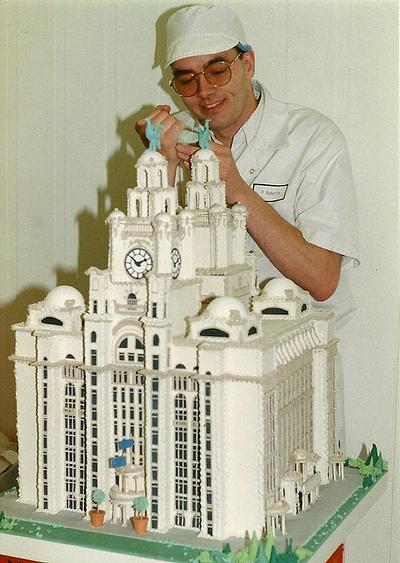 The Liver Buildings Liverpool  - Cake by Peter Roberts
