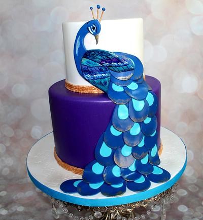 Peacock cake - Cake by AngelsBakeShop