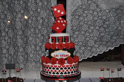 Las Vegas Wedding Cake - Cake by Vanessa Figueroa