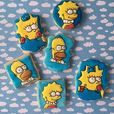 Simpsons cookies - Cake by BettysCakes