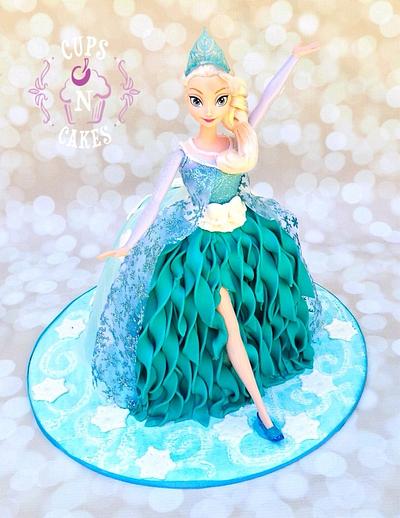 Elsa Doll Cake - Cake by Cups-N-Cakes 
