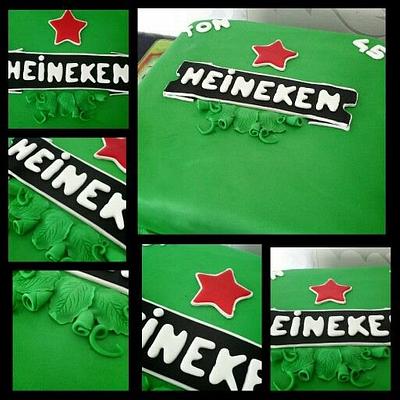 Heineken logo cake - Cake by Take a Bite