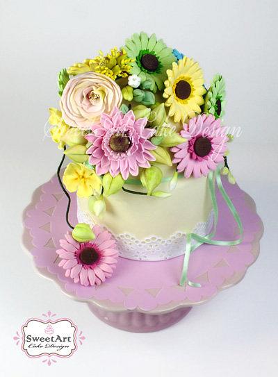 Tribute to spring - Cake by Ylenia Ionta - SweetArt Cake Design