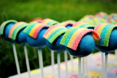Rainbow Cake Pops - Cake by Amelia's Cakes