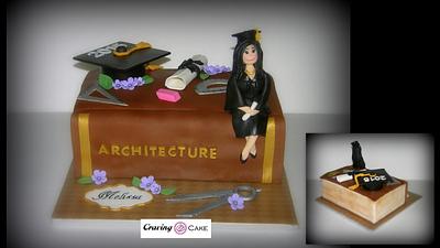 Architect Graduation Cake - Cake by Craving Cake