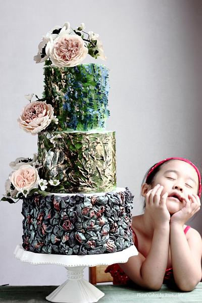 ABSTRACT ART WEDDING CAKE - Cake by Jessica MV