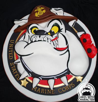 United States marine Corp mascot - Cake by Jean A. Schapowal