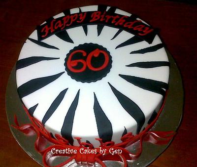 Zebra themed Cake - Cake by Gen