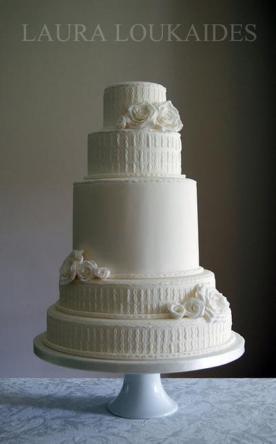 White Wedding Cake - Cake by Laura Loukaides