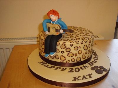 Ed Sheeran Leopard Print Cake - Cake by Suzi Saunders