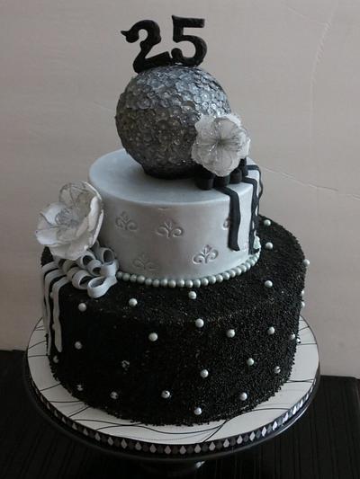 Black and Grey - Cake by Nancy T W.