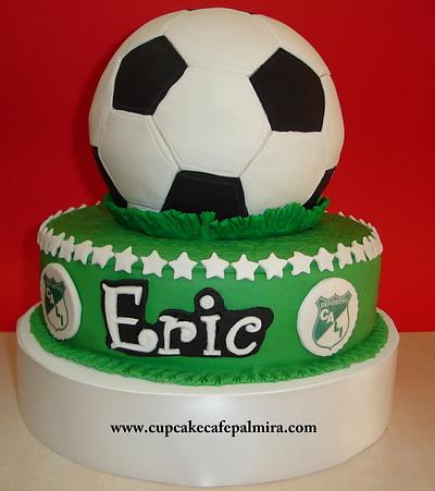 Soccer Cake - Cake by Cupcake Cafe Palmira