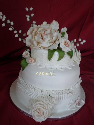WEDDING X LA  FESTA  DELLA MAMMA - Cake by sara samperi rapisarda