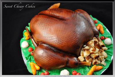 Thanksgiving Turkey Cake.  - Cake by SweetChewyCakes