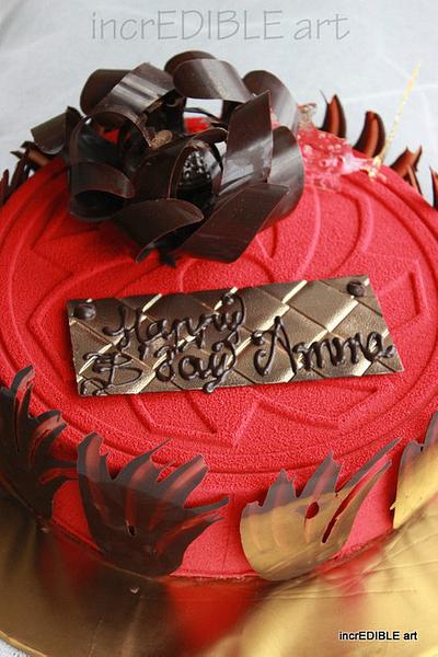 Vibrant Rouge - Cake by Rumana Jaseel