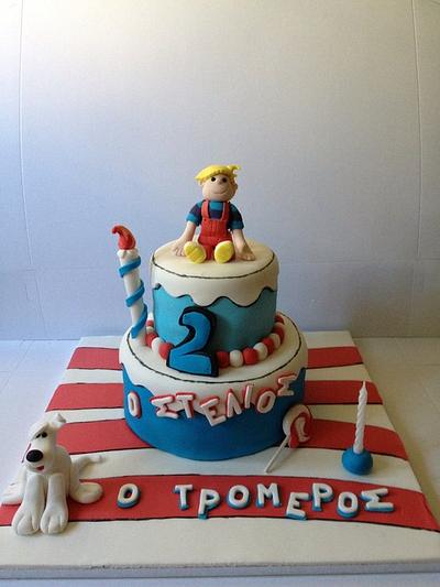 Dennis the menace cake - Cake by Thesugartales