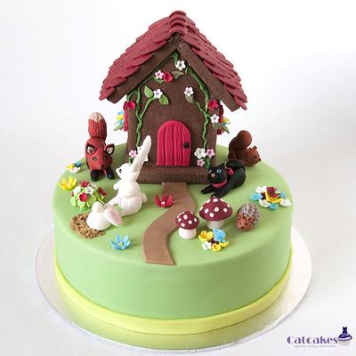 Little house in the forest  - Cake by Catcakes
