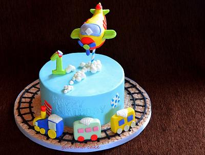 Baby boy toys cake - Cake by giveandcake
