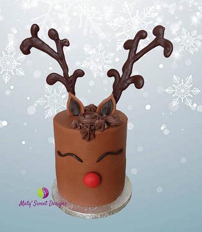 Rudolph - Cake by Maty Sweet's Designs