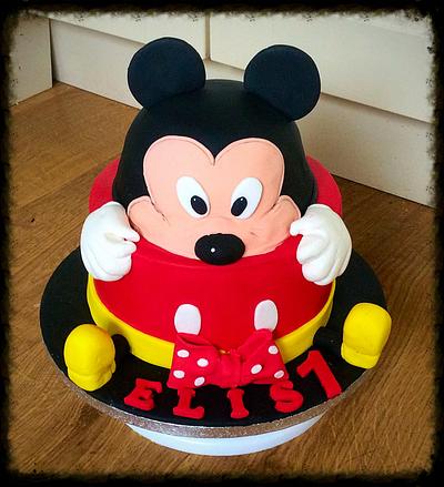 Mikes Mouse 1st Birthday cake  - Cake by Rhian -Higgins Home Bakes 
