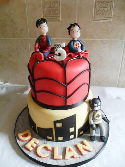 superhero boys x - Cake by Marie 2 U Cakes  on Facebook