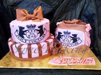 Juicy Couture cake with purse  - Cake by Priscilla 