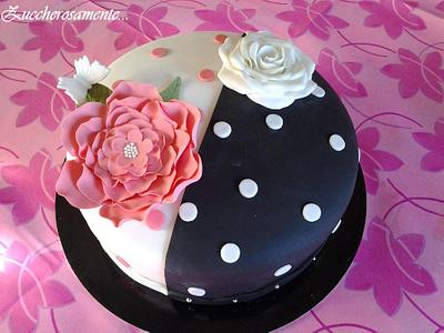 Bi-color cake - Cake by Silvia Tartari
