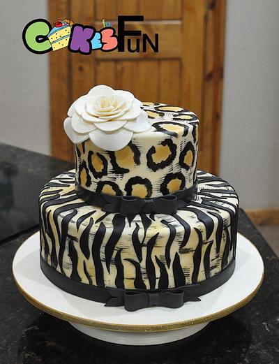 Animal print Birthday Cake - Cake by Cakes For Fun