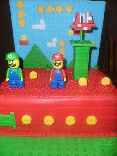 Lego Mario - Cake by sugarmama