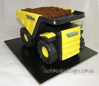 Tonka Truck Cake - Cake by Custom Cake Designs