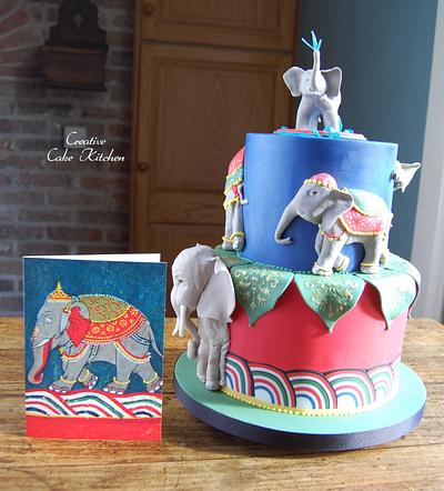 Elephants - Cake by CreativeCakeKitchen
