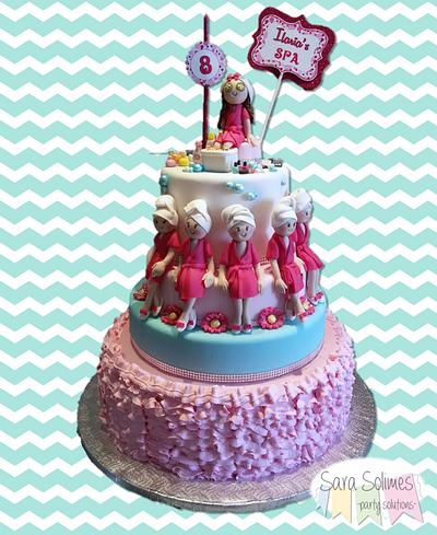 SPA party cake - Cake by Sara Solimes Party solutions