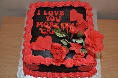 I love you more than cake .... - Cake by Agnieszka