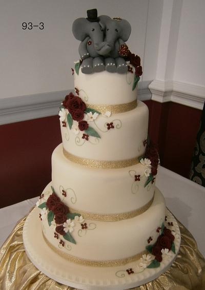 Elephant Wedding Cake - Cake by Annette