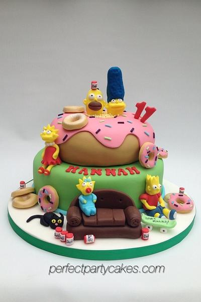 Simpsons cake - Cake by Perfect Party Cakes (Sharon Ward)