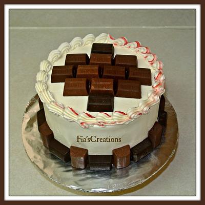 Dark Chocolate Hershey's Nugget's Cake - Cake by FiasCreations