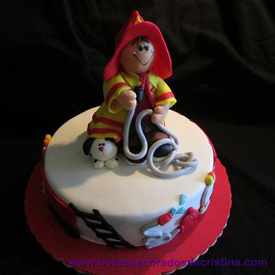 I want to be a Fireman! - Cake by Cristina Arévalo- The Art Cake Experience