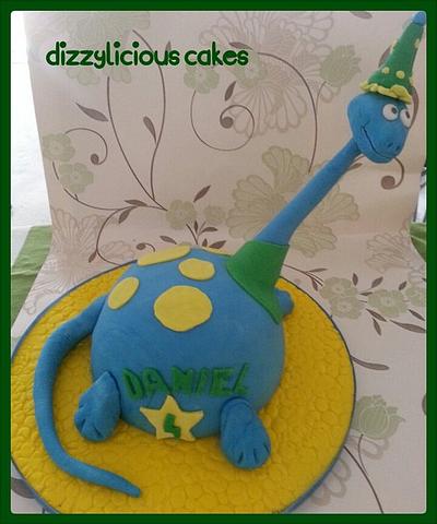 happy dino cake - Cake by Dizzylicious