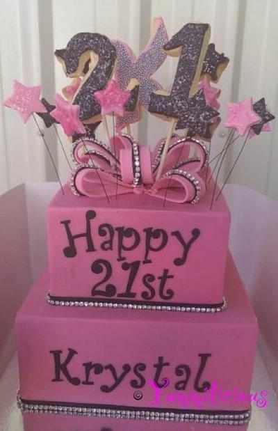 21st cake - Cake by Yummilicious