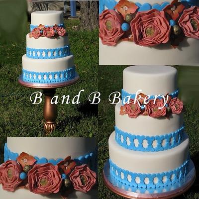 Ranunculus Wedding Cake - Cake by CakeLuv