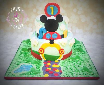 Mickey Mouse Clubhouse #2 - Cake by Cups-N-Cakes 
